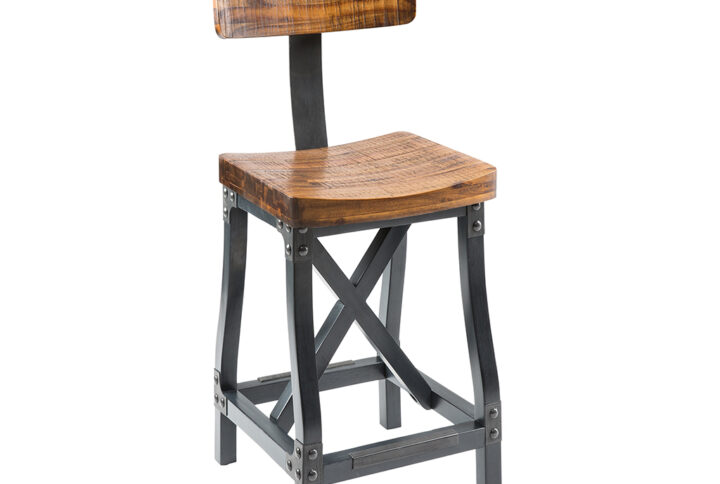 Complete your dining or entertainment space with the INK+IVY Lancaster Bar Stool. Inspired from turn of the century factory setting