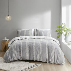 this unique duvet cover set brings style and comfort to your bedroom. Button closures allow you to place a comforter insert within the duvet cover and inside corner ties help prevent it from shifting. Insert is NOT included. This bedding set is also OEKO-TEX certified