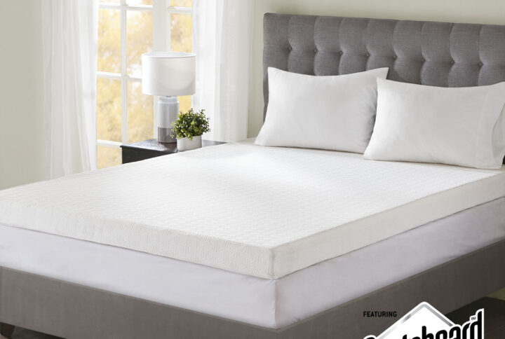 The Sleep Philosophy 4" Memory Foam Topper will transform your mattress from ordinary to extraordinary. Our topper features 2 inches of 2.5 lb. density temperature control memory foam layered onto another 2" of high-density support foam. The memory foam adjusts to your body temperature to help alleviate pressure points and relax muscles for a more soothing night’s sleep. Experience amazing value and softness at a fraction of the cost. Memory foam is resistant to dust mites and is naturally antimicrobial. Our topper also comes with a zippered removable cover that features a 3M Scotchgard™ moisture-wicking management protector. The protector gives the cover stain release properties while providing moisture management for enhanced comfort and rich coziness. The cover has a ‘non-skid’ backing which locks the topper in place on your mattress. Another feature we know you’ll appreciate is that our slightly oversized topper comes in full mattress sizes to give your bed end-to-end coverage. Our packaging technology allows the mattress topper to be efficiently compressed into one box that’s easily shipped to your door. Simply unbox