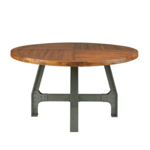 combined with the graphite finishes on the wood frames give you a memorable set. The round dining table sits six for all of your family gatherings. Assembly required.