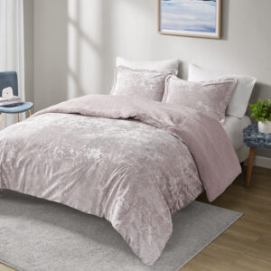 The luxurious Intelligent Design Mira velvet comforter set features a soft and cozy sherpa reverse that lets you snuggle up in style and comfort. The crushed velvet fabric will make your bedroom look and feel like a dream