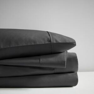 these deep pocket cotton blend polyester sheets feature a cooling treatment to help you stay cool