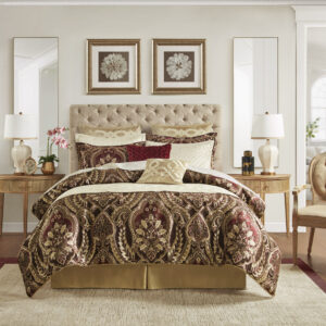 Inspired by the maximalist patterning and decor of the 17th century French royalty