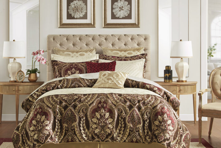 Inspired by the maximalist patterning and decor of the 17th century French royalty