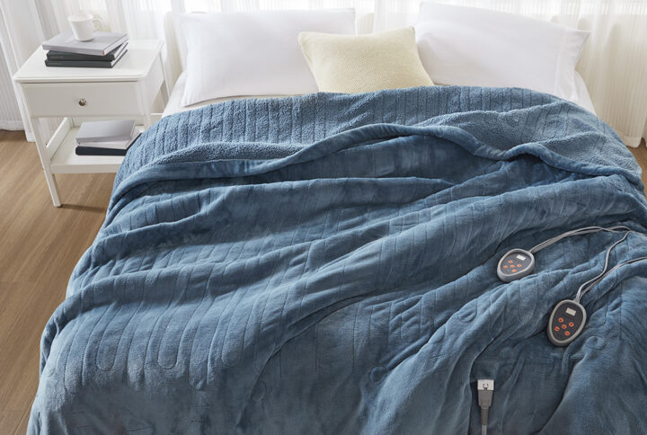 Sleep in ease in our Beautyrest Heated blanket with Secure Comfort Technology