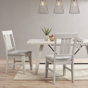 Add a contemporary rustic touch to your dining room with the INK+IVY Sonoma Dining Chair Set. Made from solid wood