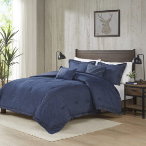 The Woolrich Perry Denim Comforter Set adds the casual comfort of your favorite pair of jeans to your bedroom décor. Overfilled and oversized for incredible warmth and softness