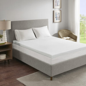 Transform your mattress from ordinary to extraordinary with our Sleep Philosophy 3" Memory Foam Mattress Topper. Our topper features 2.5 lb. density temperature control memory foam that adjusts to your body temperature to help alleviate pressure points and relax muscles for a more soothing night’s sleep. Memory foam is resistant to dust mites and is naturally antimicrobial. It also features a 3M Scotchgard Moisture Management Treatment that wicks away moisture while helping release stains. The topper comes in full mattress sizes to give your bed end-to-end coverage. This mattress topper will have you indulging in comfort every night!