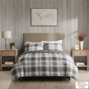 Spruce up your space with the Woolrich Woodsman softspun comforter set. For that cozy cabin feeling