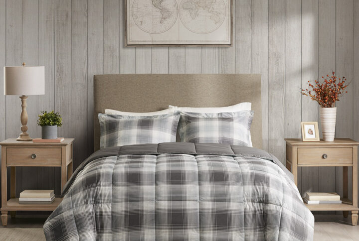 Spruce up your space with the Woolrich Woodsman softspun comforter set. For that cozy cabin feeling