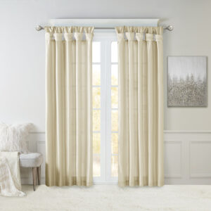 Give your home a decorator’s touch with the Madison Park Emilia Window Curtain. Made from a faux silk fabric