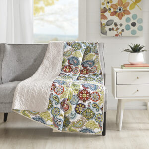 The Tamil comforter set is a fresh look to the contemporary paisley pattern with an eclectic mix of colorful florals and medallions. Made from polyester microfiber