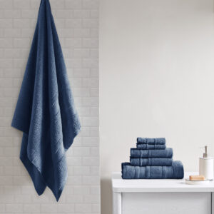 Our Madison Park Essentials Adrien Super Soft 6 Piece Cotton Towel Set introduces a simple and stylish update to your bathroom. This light weight performance cotton towel set features a zero twist construction making it incredibly soft and durable