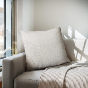 Enhance the timeless style of your living space with the Chapel Hill  Square Polyester Throw Pillow. Its neutral color and square shape make it a versatile choice for any room. The construction of the pillow sham includes a hidden zipper with a removeable shell. Unzip the sham to remove the insert for laundering purposes or for changing out your shams for seasonal decor. The included pillow insert is stuffed with 50% polyester fiberfill and 50% feathers. The soft fabric and color pairs perfectly with the Chapel Hill chairs