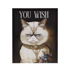 Add a dose of humor and charm to your living space with Tessa Kane's grumpy cat art. This canvas