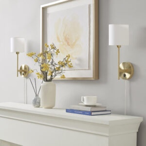 Bring classic beauty to your home with the 510 Design Conway Metal Wall Sconce with Cylinder Shade. Each sconce