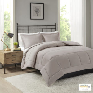 Update your space with the natural style of Madison Park’s Sarasota Microcell Down Alternative Comforter Mini Set. This microcell comforter is extremely soft and presents a simple design for a casual update. Matching shams complete the bedding set. The down alternative filling provides extra warmth and comfort