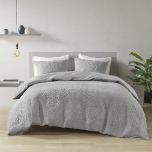 The simple elegance of the N Natori Origami 3 Piece Knit Quilted Top Oversized Comforter Mini Set offers an elevated update to your bedroom. Made from rib sweater knit fabric