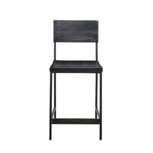 but refined appeal to your dining area. This counter stool sports a black finish on the wooden seat