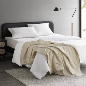 this throw offers a cool-to-the-touch and lightweight experience. Revel in the luxurious