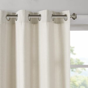 combined with our lightweight warmth base fabric that's sure to cozy up any room and decor. Finished with an antique silver grommet top makes this curtain easy to hang