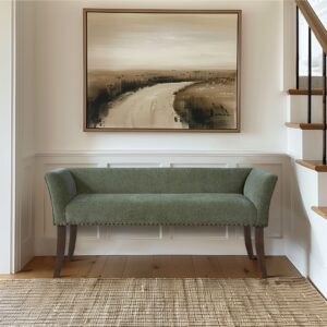 Elevate your space with the Welburn Upholstered Bench from Madison Park. Compact yet elegant