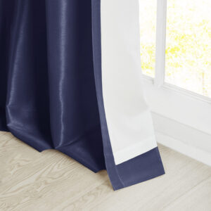 this elegant window curtain features a DIY twist tab top finish that creates rich