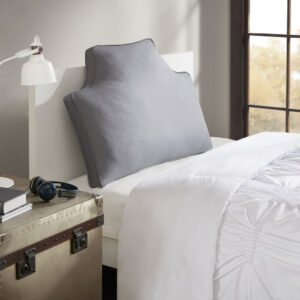 The Intelligent Design Oversized Headboard 100% Cotton Canvas Pillow adds a charming touch to accent your bed. The unique shape provides the elegant headboard look without the hassle or added cost of installing the real thing. Made from 100% cotton canvas