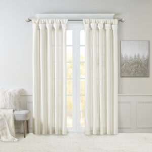 Give your home a decorator’s touch with the Madison Park Emilia Window Curtain. Made from a faux silk fabric