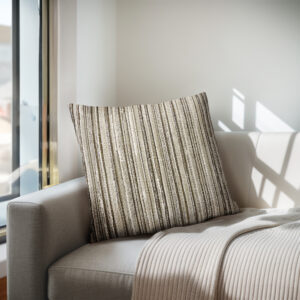 Enhance the timeless style of your living space with the Chapel Hill Multi Stripe Square Throw Pillow. Its neutral color and square shape make it a versatile choice for any room. The construction of the pillow sham includes a hidden zipper with a removeable shell. Unzip the sham to remove the insert for laundering purposes or for changing out your shams for seasonal decor. The included pillow insert is stuffed with 50% polyester fiberfill and 50% feathers. Its stripe design is a lovely addition to any room and pairs perfectly with the Chapel Hill chairs