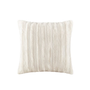 Indulge in luxury and comfort with this solid faux fur square pillow. Made from an ultra soft plush fabric