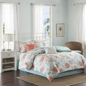 For a vibrant coastal update to your bedroom