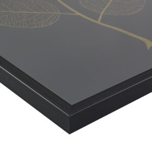 a jewel in Martha Stewart's Lily Pond Collection. Featuring gold metallic foil leaf on matte black paper