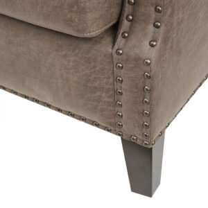 for a stately appeal. The solid hardwood frame and removable foam cushion provide exceptional support and comfort