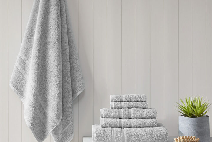 Dry off with the bliss comfort of our 510 Design Aegean 100% Turkish Cotton 6 Piece Towel Set. Made from 100% Turkish cotton