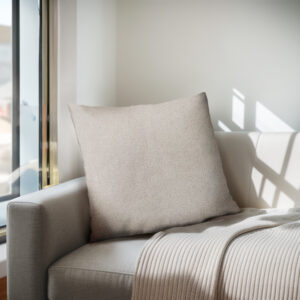 2Enhance the timeless style of your living space with the Chapel Hill  Square Polyester Throw Pillow. Its neutral color and square shape make it a versatile choice for any room. The construction of the pillow sham includes a hidden zipper with a removeable shell. Unzip the sham to remove the insert for laundering purposes or for changing out your shams for seasonal decor. The included pillow insert is stuffed with 50% polyester fiberfill and 50% feathers. The soft fabric and color pairs perfectly with the Chapel Hill chairs