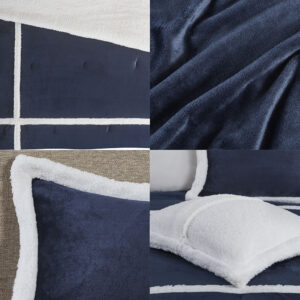 with a berber reverse perfect for even the coldest nights. The comforter features a hypoallergenic down alternative fill with end to end box quilting to prevent fill from shifting. Machine washable for easy care