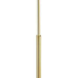 but elegant style of the INK+IVY Auburn Arched Floor Lamp with Marble Base. Featuring a bell-shaped glass shade this floor lamp has a white marble base and a gold metal finish that creates a luxurious look. With a 72-inch clear standard wire