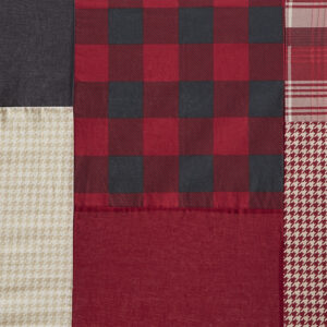 Create a striking look in your space with the Woolrich Sunset Collection. This 144 thread count cotton shower curtain features several different plaids and solids pieced together for the perfect balance in this lodge look.