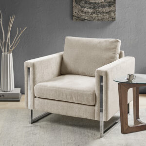 Give your space a lavish update with the INK+IVY Madden Accent Chair. Featuring high track arms and thick removable cushions