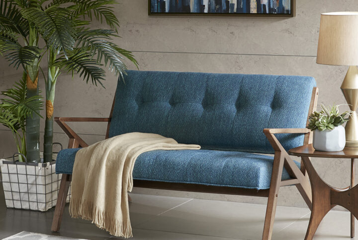 The INK+IVY Rocket Loveseat is the perfect update to a mid-century modern decor. Inspired by styles of the ‘60s