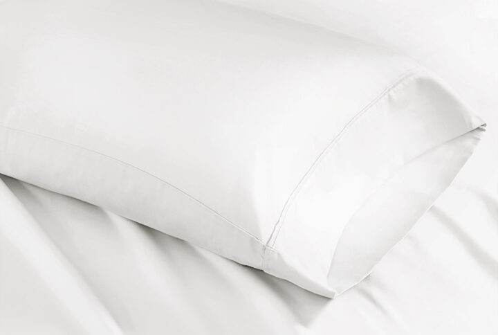 Experience luxurious sleep with our finest cotton blend pillowcases. Sateen weave is exclusively made of high-quality 1500 thread count which creates a glossy and smooth fabric. Keep your bedding pristine with this unique fabric blend that resists wrinkles and reduces shrinkage. These pillowcases have been brushed with a peached finish for an ultra-soft feel.This product is OEKO-TEX certified