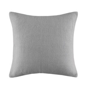 The INK+IVY Bree Knit Square Pillow Cover offers a simple and cozy addition to your living room decor. This knit pillow cover is made from ultra-soft acrylic to create a casual cottage look. A hidden zipper closure provides a clean finished edge to the design. Machine washable for easy care