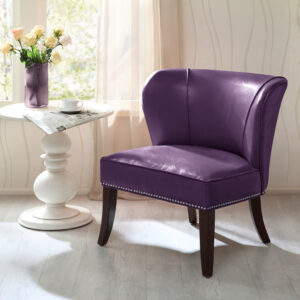 The Madison Park Hilton Armless Accent Chair introduces a bold