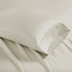 Experience luxurious sleep with our finest cotton blend pillowcases. Sateen weave is exclusively made of high-quality 1500 thread count which creates a glossy and smooth fabric. Keep your bedding pristine with this unique fabric blend that resists wrinkles and reduces shrinkage. These pillowcases have been brushed with a peached finish for an ultra-soft feel.This product is OEKO-TEX certified