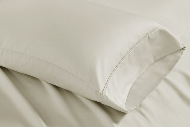 Experience luxurious sleep with our finest cotton blend pillowcases. Sateen weave is exclusively made of high-quality 1500 thread count which creates a glossy and smooth fabric. Keep your bedding pristine with this unique fabric blend that resists wrinkles and reduces shrinkage. These pillowcases have been brushed with a peached finish for an ultra-soft feel.This product is OEKO-TEX certified