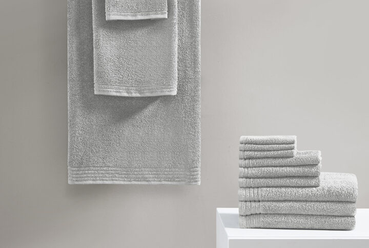 The 510 Design Big Bundle 100% Cotton 12 PC Bath Towel Set provides a simple and easy update to complete your bathroom. This lightweight towel set is made from 100% cotton for a super soft and natural feel