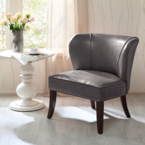 The Madison Park Hilton Armless Accent Chair introduces a bold