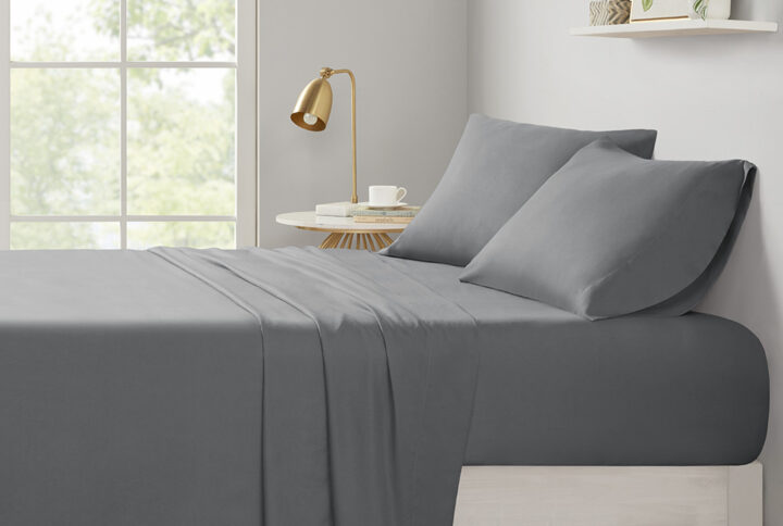 Ensure a comfortable night's sleep with this soft and smooth microfiber sheet set. Naturally wrinkle-free while providing the perfect comfort all year long. These sheets are also OEKO-TEX certified