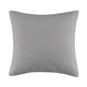 The INK+IVY Bree Knit Euro Pillow Cover offers a simple and cozy addition to your bedroom decor. This knit pillow cover is made from ultra-soft acrylic to create a casual cottage look. A hidden zipper closure provides a clean finished edge to the design. Machine washable for easy care